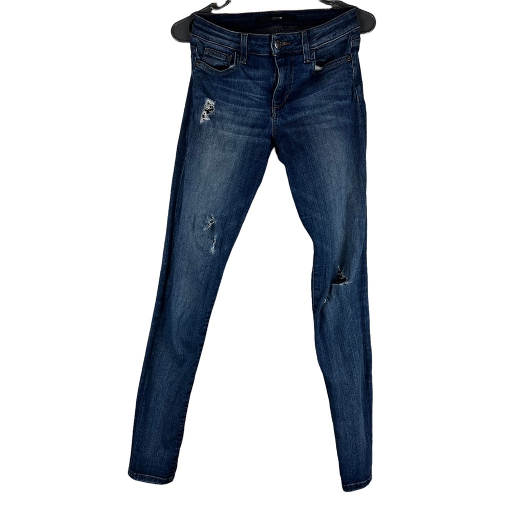 Joes Jeans slightly Distressed Dark Wash Skinny Jeans Size 26
